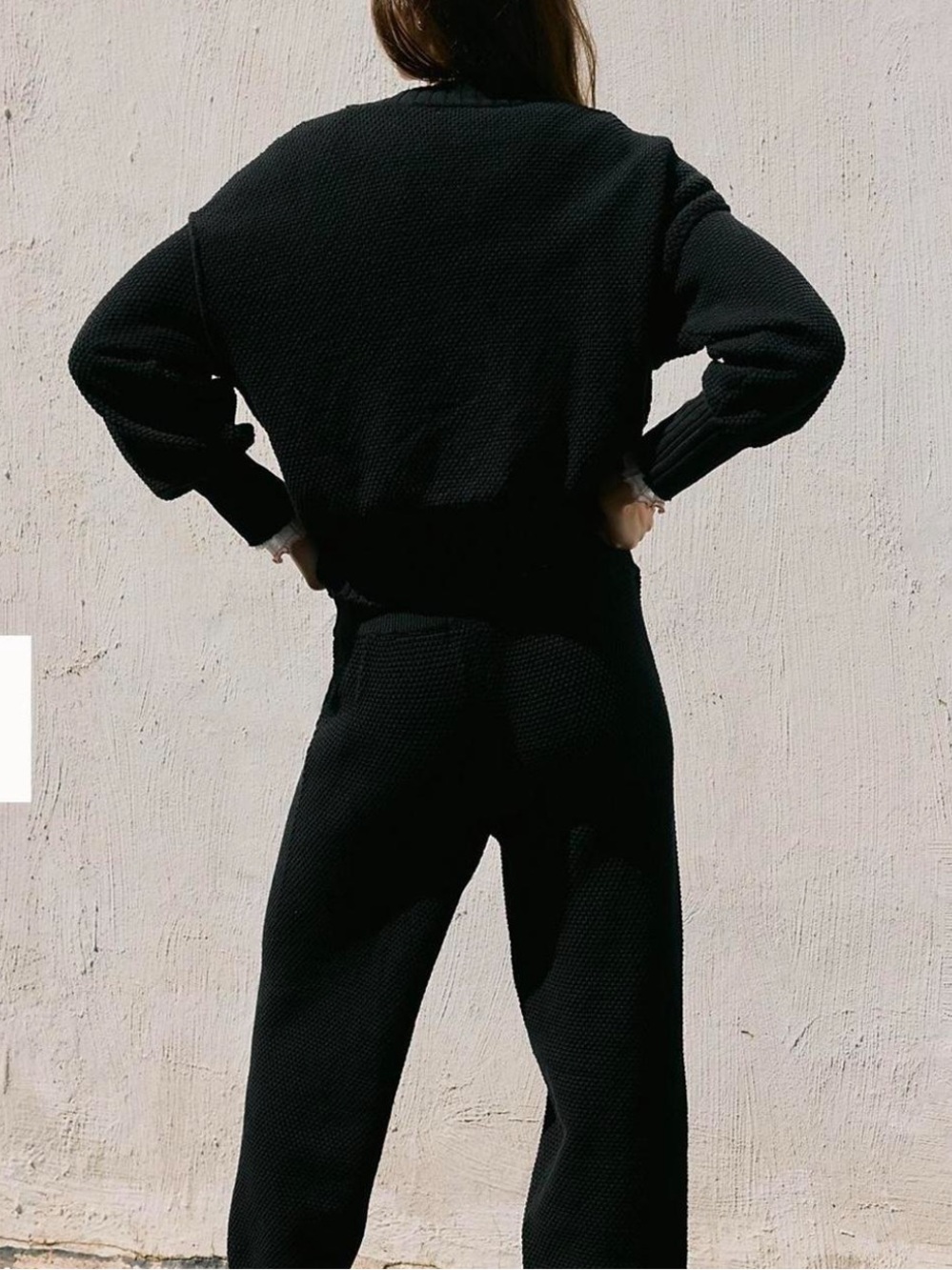 Free people black sweater set - size xs - black - like new - Picture 2 of 3